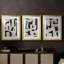 ABSTRACT Series Dxci II - Impression sur mesure encadrée de qualité supérieure - 3 pièces-268257776-268257779