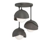 Brooklyn 3 - Light Double Shade Semi Flush Mount