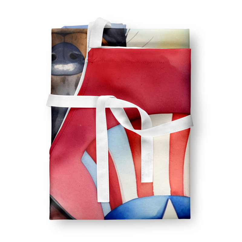 Patriotic American Apron, Manchester Terrier