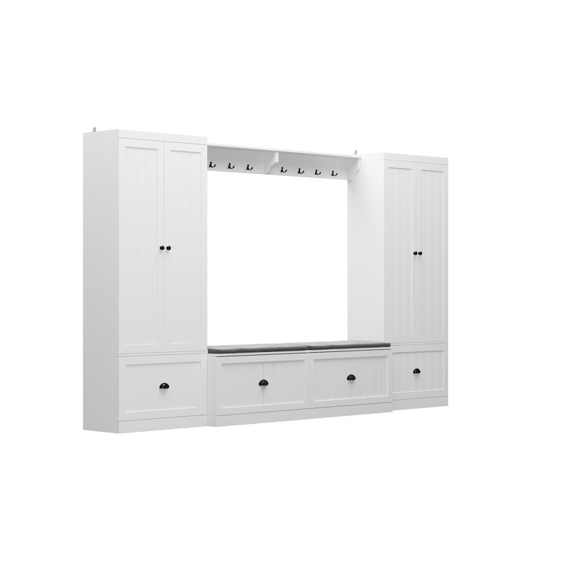 Rivertown 118.2'' Hall Tree with Bench and Shoe Storage