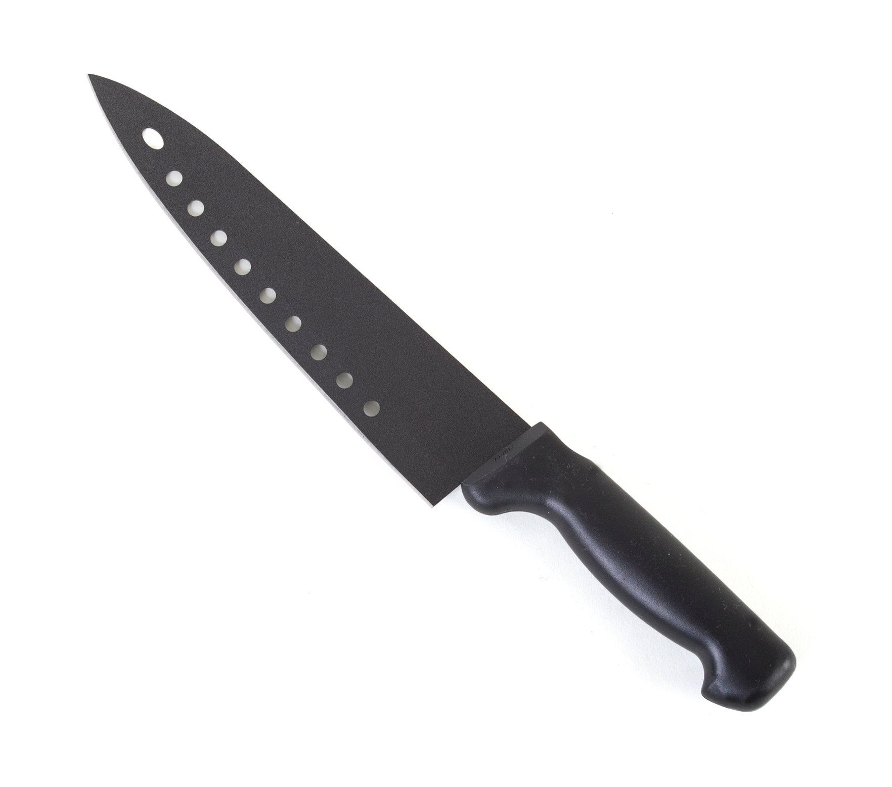 1 Pc 8 Chef Knife W/ Sheath Black Non Stick Blade Extra Sharp Home Kitchen