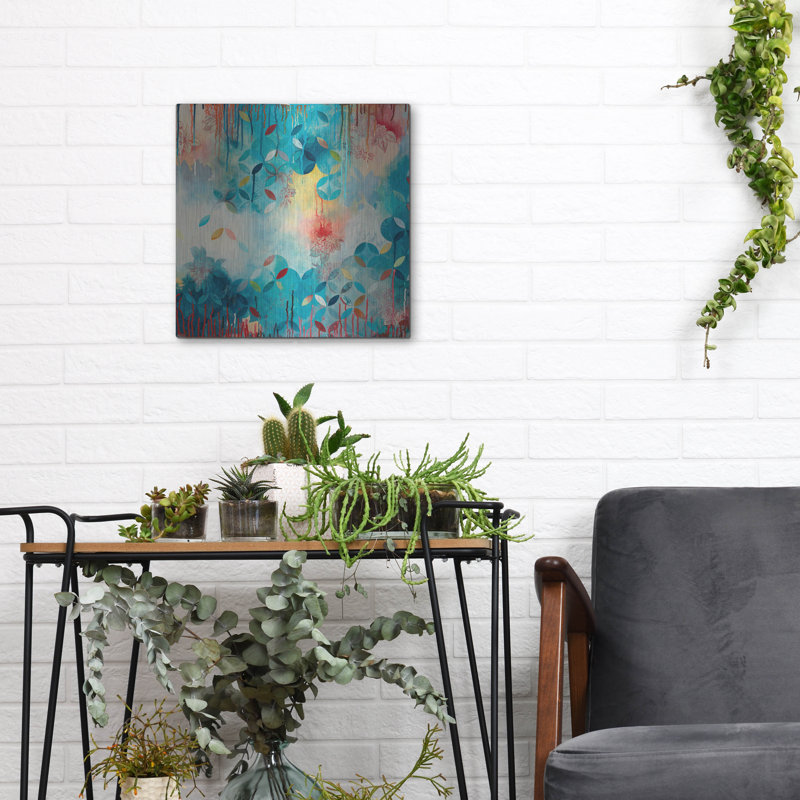 Art mural en métal «Tranquil Eden 1» par Heather Noel Robinson, Wrought Studio ™, H 12 po x l 12 po