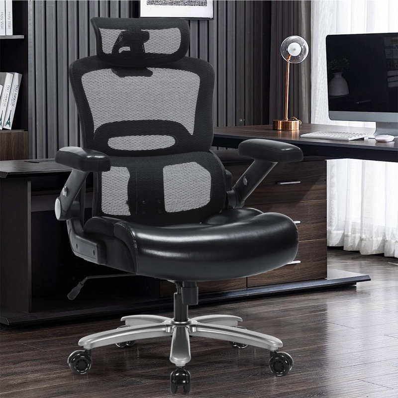 500lbs Big and Tall Ergonomic Mesh Office Chair with Adjustable Headrest and Lumbar Support