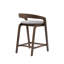 Tabouret de comptoir rembourré en bois Gurnaik-107848130-107848131