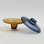 Low Amber Over Cobalt Vase-71171207