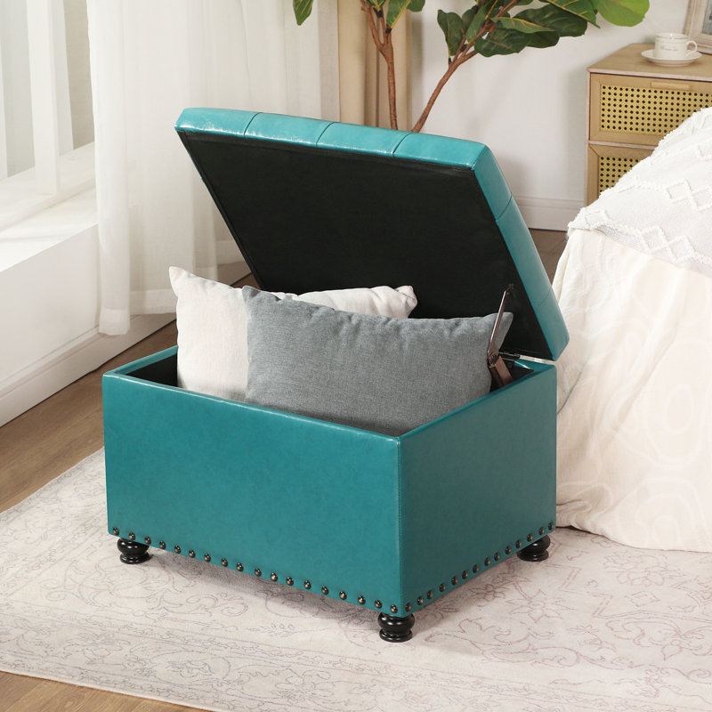 Repose-pieds Milana Classy Accent, Similicuir aqua