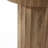 Dark Oak Finish Manufactured Wood Fluted Round Side Table