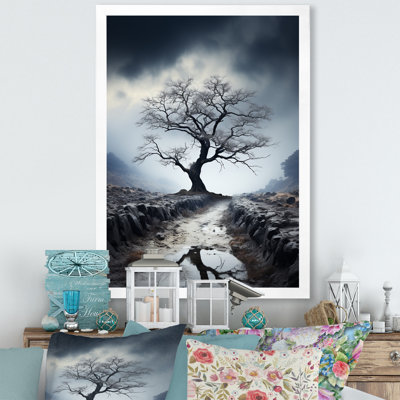 " Tree Monochrome Tranquil Shades "