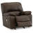 Fauteuil inclinable standard berçant en cuir Olara