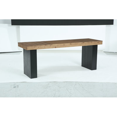 78.74''Long Dining Table,Solid Wood Kitchen Table with Double Pedestal Base