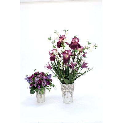 Fabric Daisy Arrangement in Vase