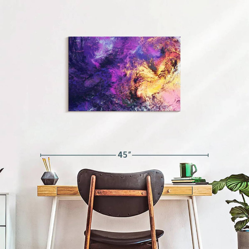Avery Purple Abstract Texture, 20" H x 30" W