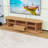 Wood TV Stand with Drawer and Sliding Doors-1438689538