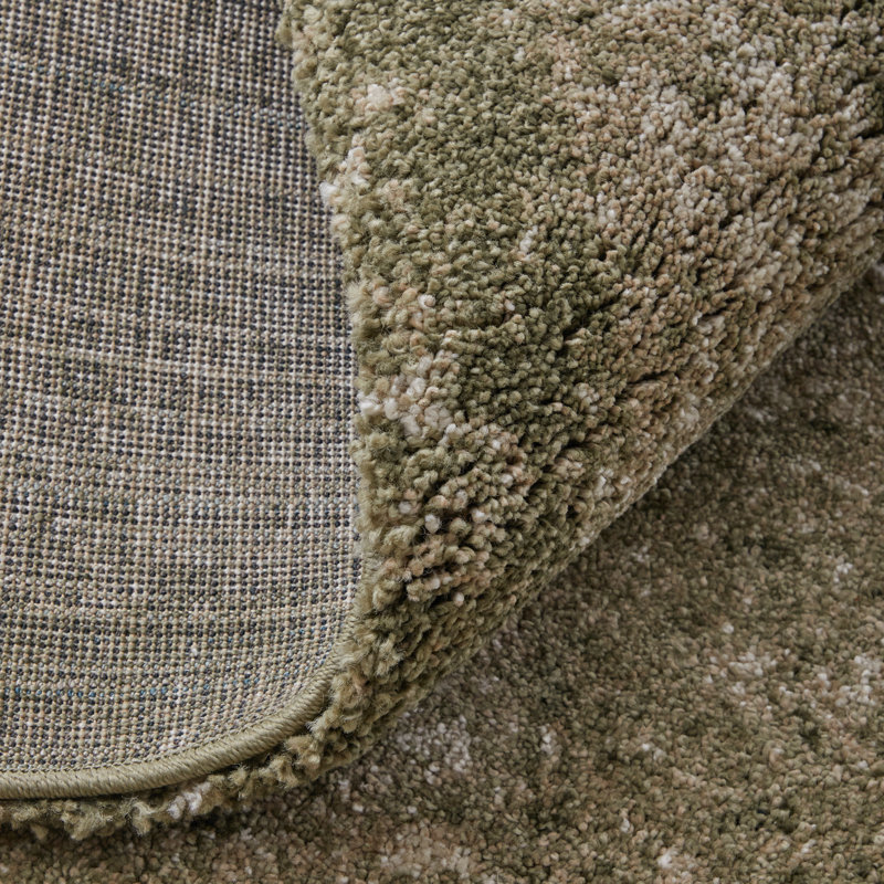 Templas Modern Abstract, Green/Tan, Rectangle 6'7" x 9'6"