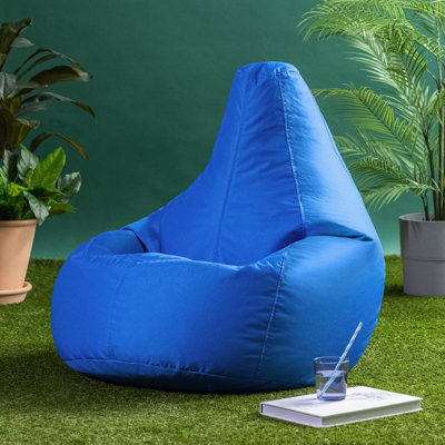 icon Dalton High Back Adult Gaming Indoor Outdoor Bean Bag Chair, Black