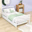 Lit plateforme simple en bois avec lit gigogne simple-1731201407