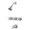 Handle Tub and Shower Dual Function Ceramic Disk Faucet Trim