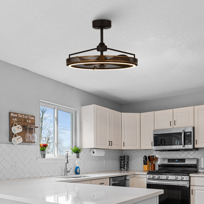 Polanco 27.1'' Ceiling Fan with LED Lights and Remote Control