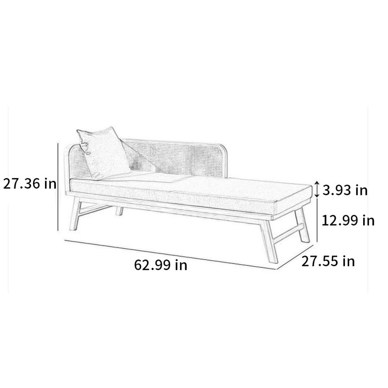 Upholstered Chaise Lounge