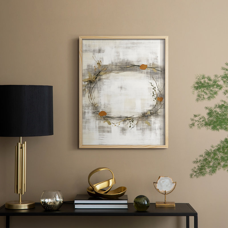 «Christmas Holiday Art DCCL XXVI», reproduction d'art encadrée - bois massif, Naturel, H 15 po x l 12 po