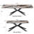 9 - Piece 110.2'' Dining Set With Extendable Rectangular Sintered Stone Dining Table And 8 Faux Leather Dining Chairs-1271177476-1271177475