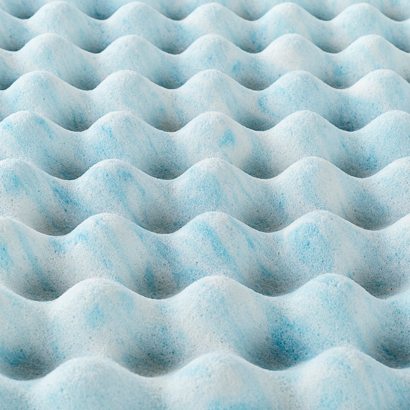 Surmatelas en mousse viscoélastique imprégnée de gel alvéolée Zinus, Simple, 3"