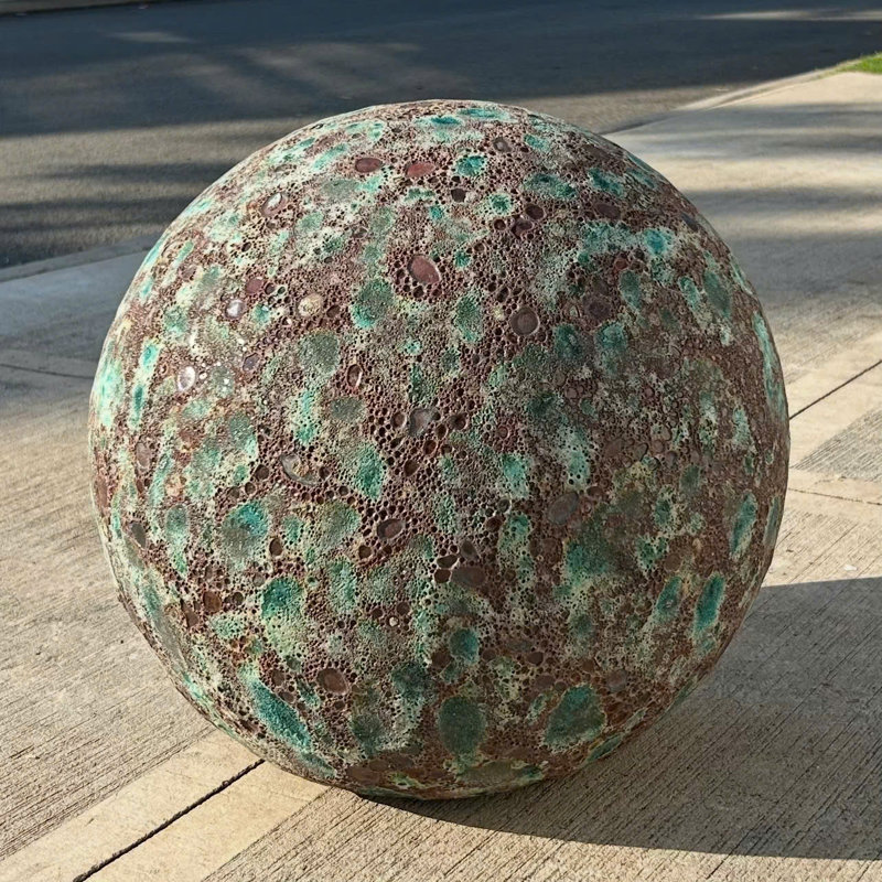 Sphère décorative Emerald Terra, Sarcelle, H 13,6 po x l 15 po x P 15 po