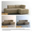 Berlare Boneless 3 - Piece Upholstered Compression Corduroy Modular Sectional Sofa Set with Removable Ottoman – Fully Compressed, No Assembly Required-199956672