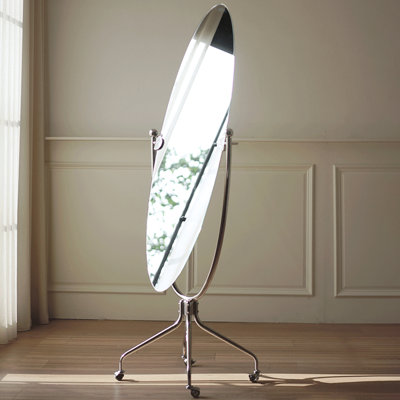 Oval Stainless Steel Full Length Mirrors