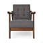 Chaise d'appoint Mid-Century moderne, fauteuil capitonné-406265978