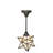 Regnild 4 - Light Craftsman Brown Star Pendant