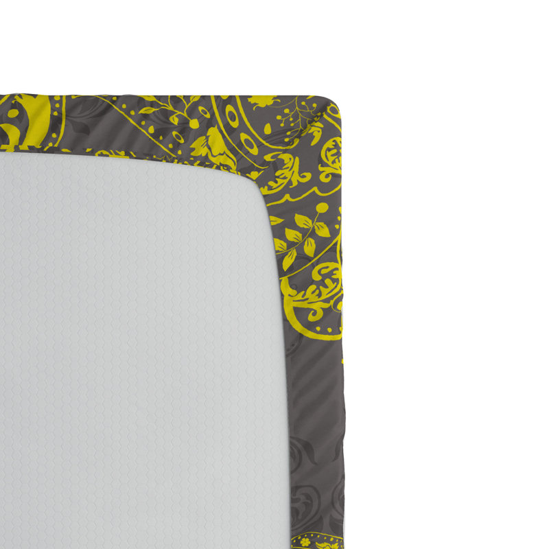 Microfiber Damask Fitted Sheet, Twin XL Fitted Sheet