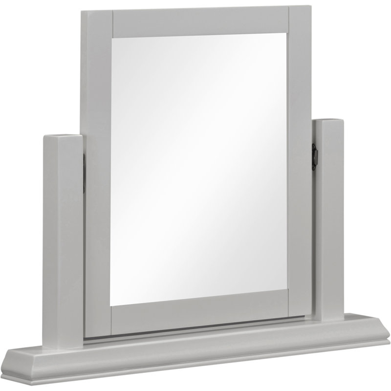 Melchior Rectangle Floor Mirror, Pebble Grey