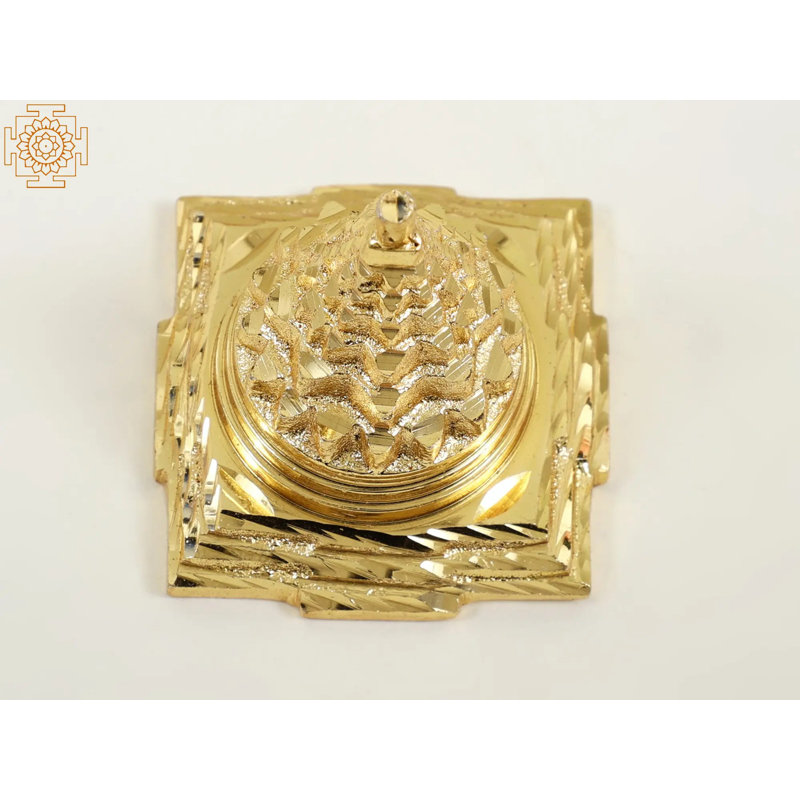 Petite figurine Shri Yantra en laiton