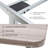 Adjustable Height L-Shaped Writing Desk with Built-In Electrical Outlet