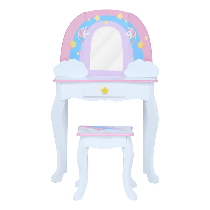 Kids Vanity Set with Mirror