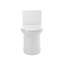 Toilette monobloc 1,1 / 1,6 GPF allongée à hauteur de confort très grande, certifiée CUPC, certifiée WaterSense, céramique, couleur blanche, siège à fermeture en douceur