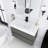 36'' Wall-Mounted Bathroom Vanity with Integrated Solid Surface Sink-344671225