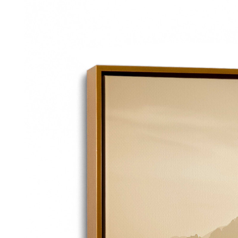 Impression sur toile Peaceful Mountain Drive II, Encadrement doré, 1, H 24,75 po x l 36,75 po x P 1,75 po