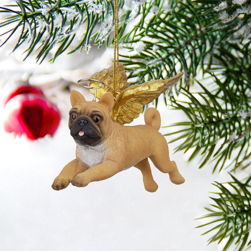 Pug Holiday Dog Angel Holiday Ornament