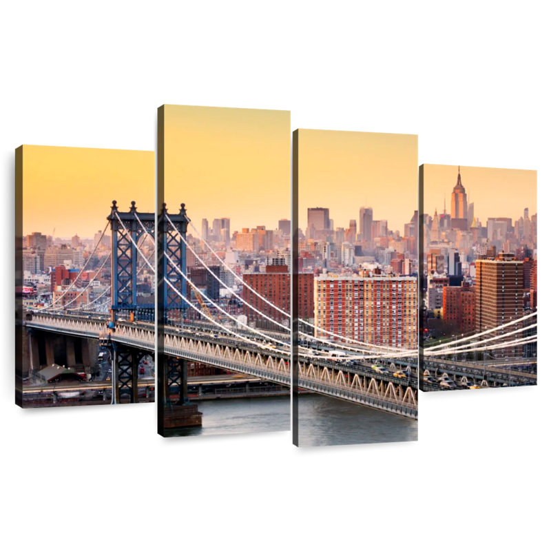 Lilie Marvelous Manhattan Bridge, H 54 po x l 84 po