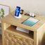 65cm W Manufactured Wood Bedside Table-1461840439