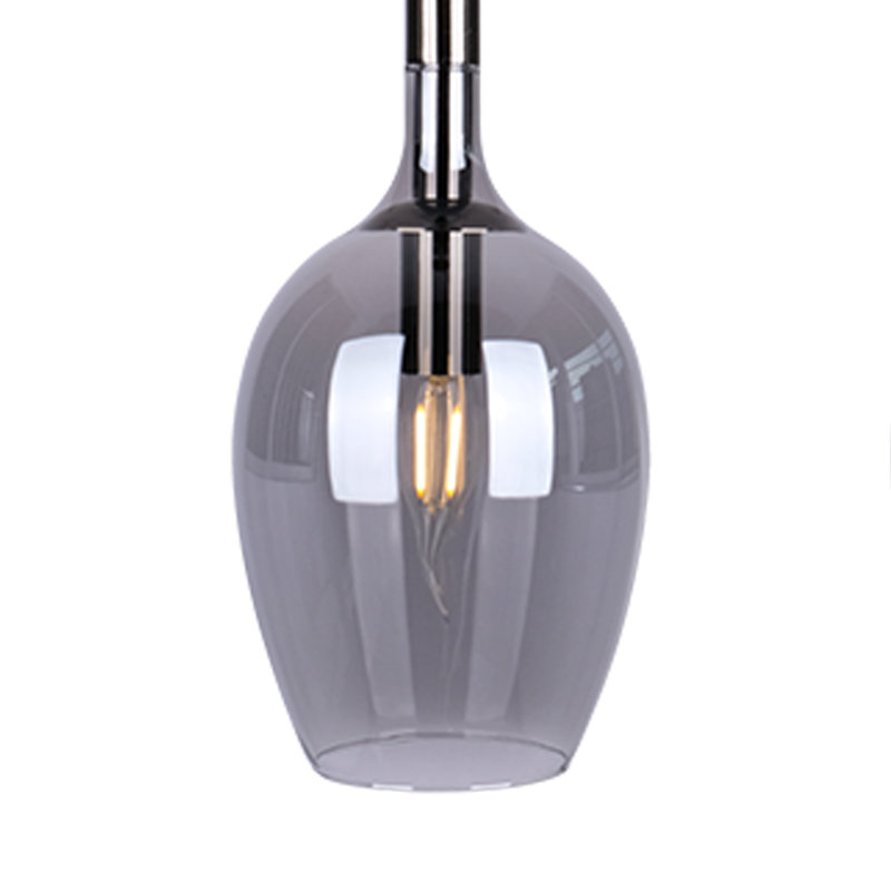Lugano 3 - Light Kitchen Island Pendant, Black/Grey, Grey/Brown/Blue
