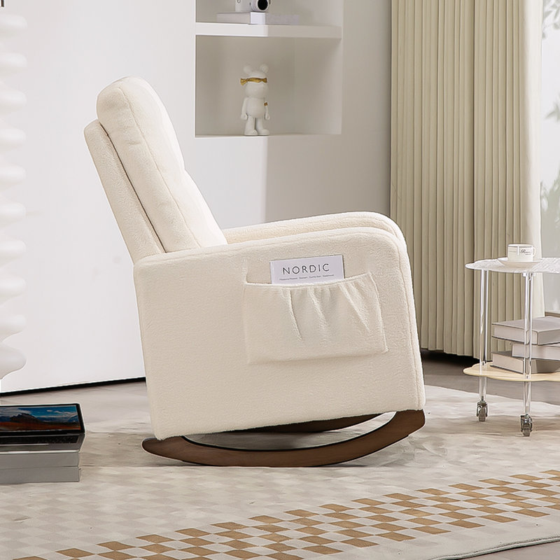 Upholstered Accent Chair, White