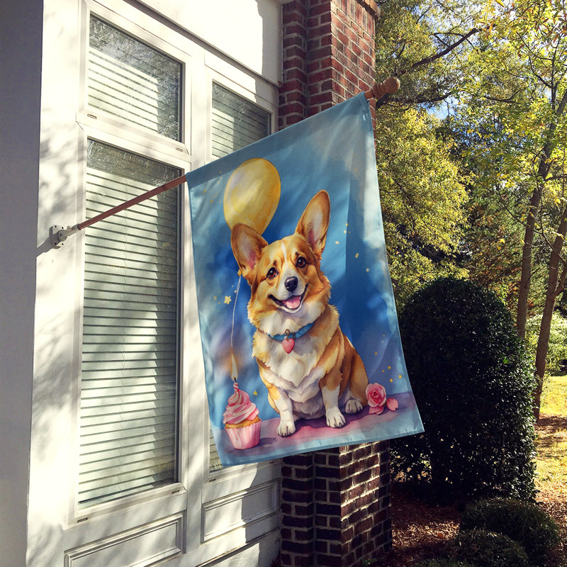 Drapeau «Happy Birthday House», Corgi