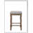 Farsiris  Fabric & Weathered Oak Finish Counter Height Stool (Set-2)