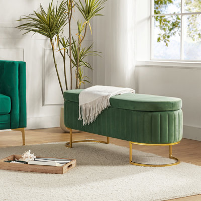 Banc de rangement moderne l 49,2 po Easthampton