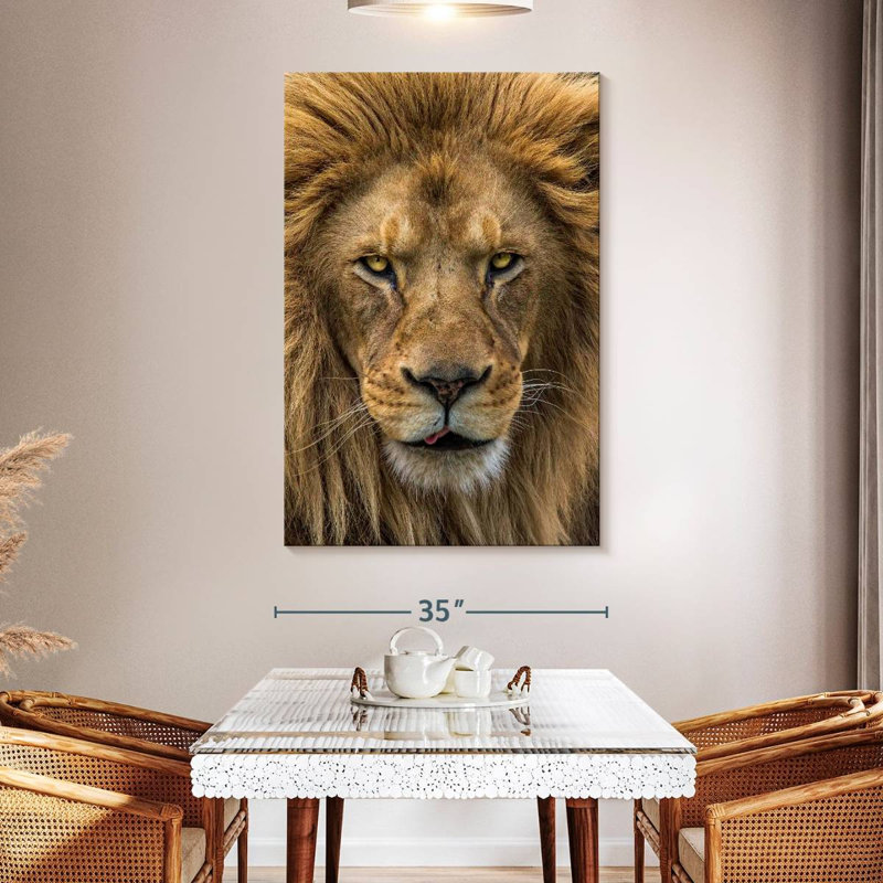 Brampt Handsome Lion Head, 51" H x 34" W