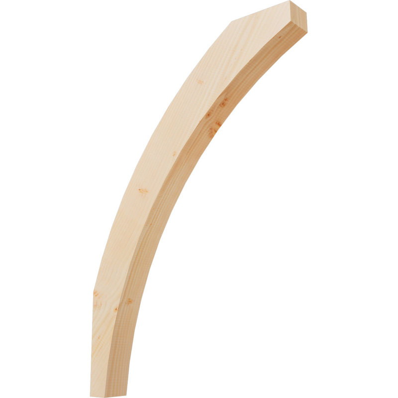 Thorton Knee Brace, 3 1/2"W Douglas Fir (Smooth), 28-in. D x 40-in. H