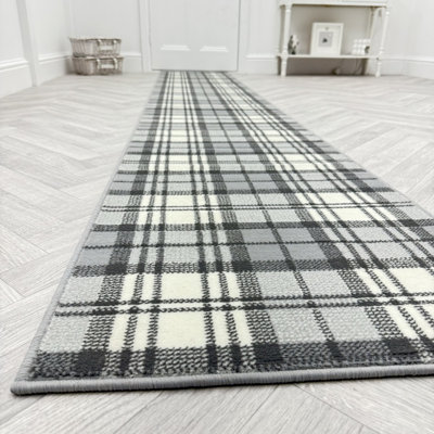 Runner Plaid Area Rug